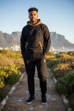 Leopard Weave Joggers_Black Fleece & Shweshwe