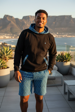Ocean Hooded Weave Hoodie - Black