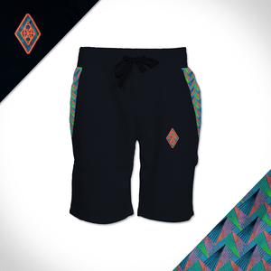 Africa Made Only Active Shorts Peacock Weave Active Shorts
