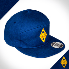 Africa Made Only Apparel Navy / Yellow Navy 6 Panel Peak Caps