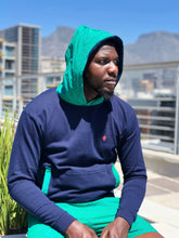 Shweshwe Hoodies Green Blue