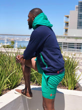 Shweshwe Hoodies Green Blue