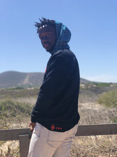 Africa_Made_Only_Green_Shweshwe_Black_Fleece_Hoodie