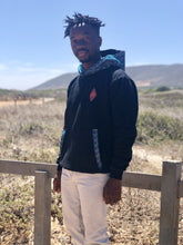 Africa_Made_Only_Green_Shweshwe_Black_Fleece_Hoodie