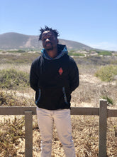 Africa_Made_Only_Green_Shweshwe_Black_Fleece_Hoodie