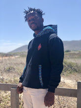 Africa_Made_Only_Green_Shweshwe_Black_Fleece_Hoodie