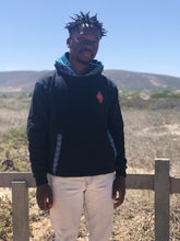 Africa_Made_Only_Green_Shweshwe_Black_Fleece_Hoodie