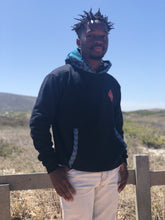 Africa_Made_Only_Green_Shweshwe_Black_Fleece_Hoodie