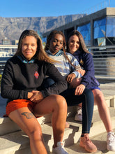 Ladies_Shweshwe_Black_Navy_Cream_Blue_Hoodies_Peacock