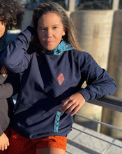 Ladies_Shweshwe_Black_Navy_Hoodies_Disco_Peacockl_Weave_Shorts_Orange_you_glad_Miss_Sunshine