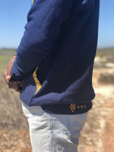 Africa_Made_Only_Yellow_Shweshwe_Navy_Hoodie