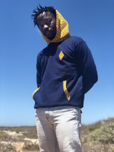 Africa_Made_Only_Yellow_Shweshwe_Navy_Hoodie