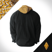 Leopard-Weave-Zip-Up-Black-Hooded-Back-Africa-Made-Only