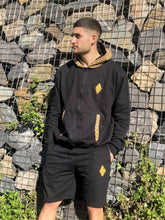 Leopard-Weave-Zip-Up-Black-Hooded_Active-Short-Africa-Made-Only