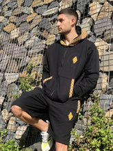 Leopard-Weave-Zip-Up-Black-Hooded_Active-Short-Africa-Made-Only
