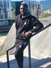 Ocean-Weave-Zip-Up-Black-Hooded_Joggers-Africa-Made-Onl