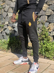 Leopard-Weave-Joggers-Black-Africa-Made-Only