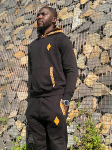 Leopard-Weave-Hooded_Joggers-Black-Africa-Made-Only