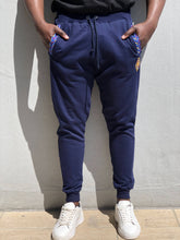 Africa Made Only Joggers Royal Weave Joggers_Navy Fleece & Shweshwe