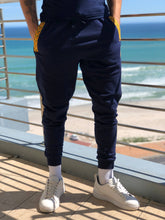 Africa Made Only Joggers Sun Weave Joggers_Navy Fleece & Shweshwe