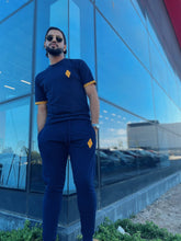 Africa Made Only Joggers Sun Weave Joggers_Navy Fleece & Shweshwe