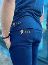 Africa Made Only Joggers Sun Weave Joggers_Navy Fleece & Shweshwe