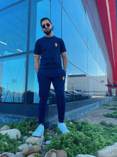 Africa Made Only Joggers Sun Weave Joggers_Navy Fleece & Shweshwe