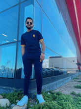 Africa Made Only Joggers Sun Weave Joggers_Navy Fleece & Shweshwe