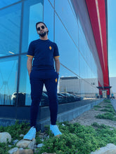Africa Made Only Joggers Sun Weave Joggers_Navy Fleece & Shweshwe