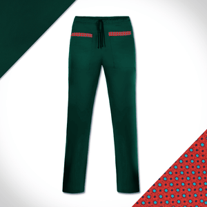 Medical Scrubs Green & shweshwe