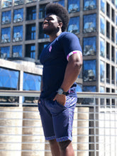 Blue Shweshwe Golf shorts  