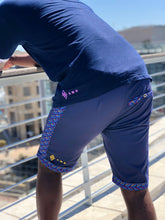 Blue Shweshwe Golf shorts 