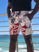 Africa Made Only Shorts Burgundy Big Five