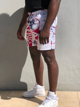 Pink and white africa print menswear