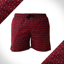 Warriors Wear Red shweshwe Shorts