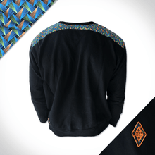 Disco-Weave-Crew-Sweater-Black-Africa-Made-Only-fron