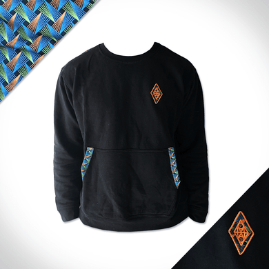 Africa Made Only Sweaters Disco Weave Sweater - Black