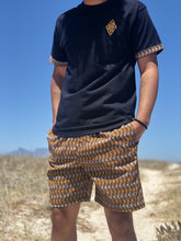 Africa_Made_Only_Gold_Shweshwe_black_T_shirt