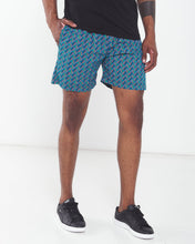 Africa_Made_Only_Green_Shweshwe_black_T_shirt_casual_shorts_