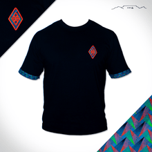 t_shirt_Peacock_printing_shweshwe_black