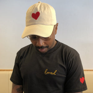 Majozi Stone Peak Cap Red Heart Embroidery
