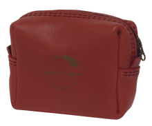 Red leather bag shweshwe