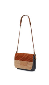 cork clutch bag with shweshwe 
